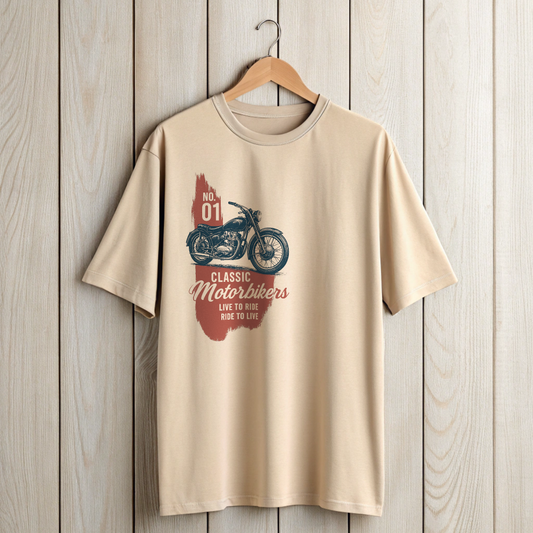 Classic Motorbikers Oversized Tee